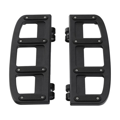 Matte Black Rider Driver Footboard Floorboard Fit For Harley Touring 2009-2023