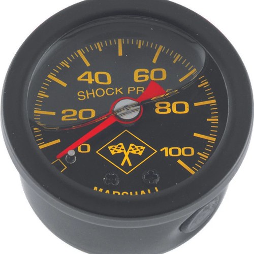 For Biker's Choice 0-100 PsI Oil Pressure Gauge With Black Face And Bezel