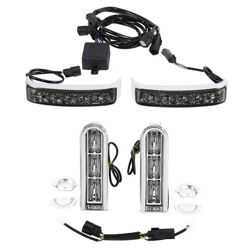 Saddlebag LED Insert Light Brake Turn Lights Fit For Harley Street Glide 2014-23