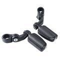 Matte Black 1 1/4'' 1.25'' Short Angled Highway Bar Mount Footpeg Fit For Harley