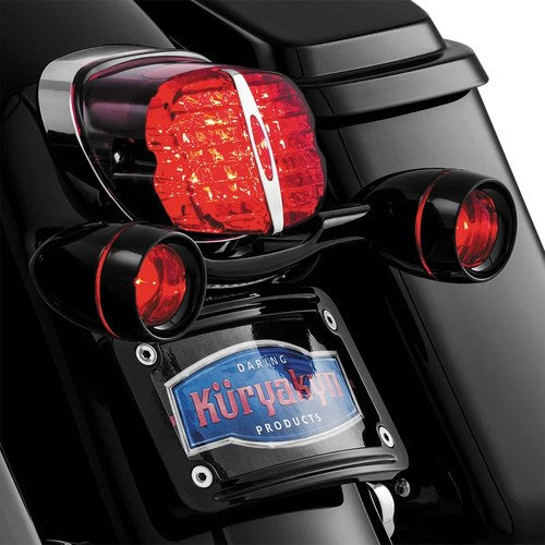 For Harley-Davidson Road King 00-18 Turn Signal Deep Dish Bezels Bullet Black