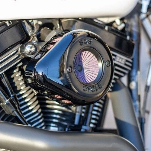 S&S Cycle 01-17 BT Stealth Air Stinger Kit with Gloss Black Cover for