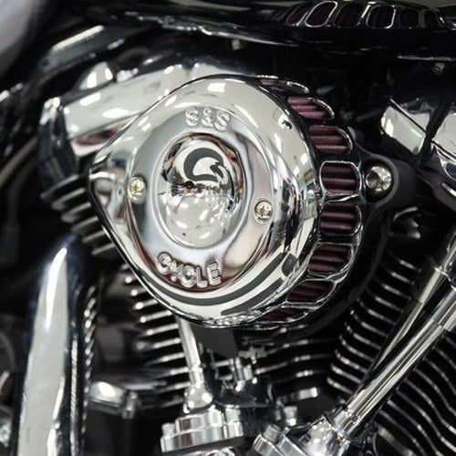 S&S Cycle For 2017+ M8 Models Stealth Air Cleaner Kit With Gloss Black Cover –