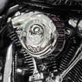 S&S Cycle Stealth Air Cleaner Kit with Chrome Cover for Harley M8 Models