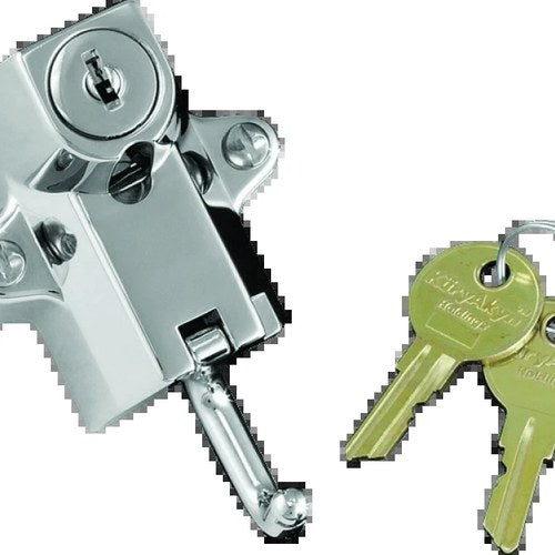 Kuryakyn Universal Helmet Lock for Motorcycles - Chrome, Part 4220