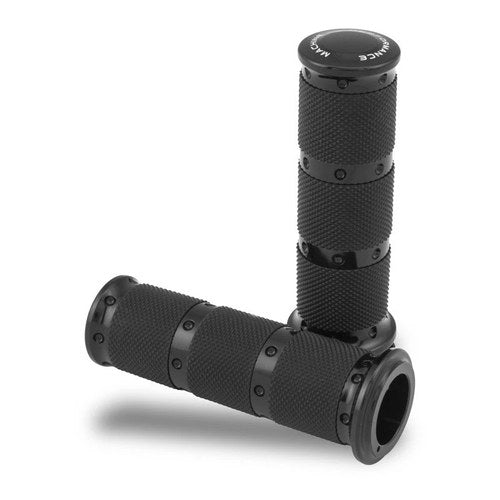 Performance Machine Handle Grip Set For Xls Black Ano Part 0063-2087-B