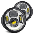 Lumen SB5905XX-CHR 5" Round Chrome Projector LED Daytime Running Lights