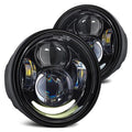 Lumen SB5906XX-BLK 5" Round Black Projector LED Daytime Running Lights