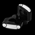 Burly Brand Reaper Riser Clamp 1.5in Rise for 1in Handlebars, Black Machined