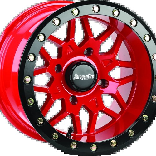 DragonFire Racing Typhon Wheel For 15x10 4x156 5+5 Offset Black With Machined