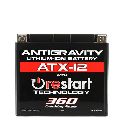Antigravity Batteries YTX12 Lithium RE-START Battery with Built-in Jump Start