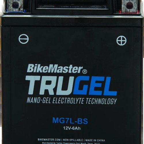 BikeMaster TruGel MG7L-BS Powersports Battery – Fits Kawasaki KFX450R & Honda