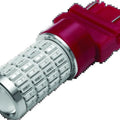 Kuryakyn 2869 LED Bulb for 3157 Applications – Red/Red Dual Function