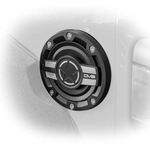 DV8 Offroad Aluminum Fuel Door for Jeep JL 2018-2025 – Fits Wrangler JL & Jlu