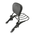 Rear Backrest Sissy Bar Pad Luggage Rack Fit For Harley Road Glide King 2009-up
