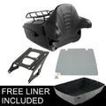 13.7'' King Trunk Pad Mount Rack Plate Fit For Harley Electra Road Glide 14-26