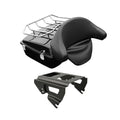 Chopped Trunk Backrest Solo Rack Fit For Harley Touring Street Road Glide 09-13