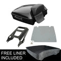 Chopped Trunk Backrest Rack Plate Fit For Harley Touring Street Glide 2009-2013