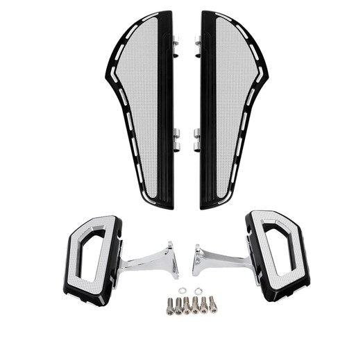 Driver Passenger Floorboard Footboard Fit For Harley Road Street Glide 2000-2023