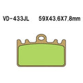 For Victory Gunner 2015-2016 Vesrah VD-433JL Front Sintered Metal Brake Pads
