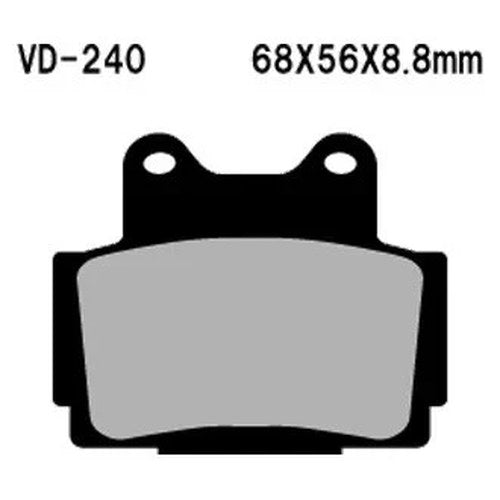 For Yamaha Seca II 600 92-98 Vesrah VD-240 Rear Organic Semi-Metallic Brake Pads