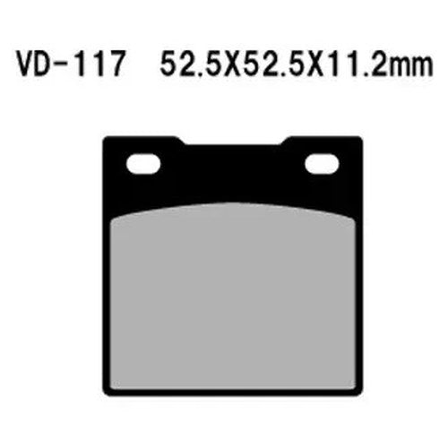For Honda CB750K 1979-1981 Vesrah VD-117 Rear Organic Semi-Metallic Brake Pads
