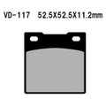 For Honda CB750K 1979-1981 Vesrah VD-117 Rear Organic Semi-Metallic Brake Pads