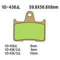 For Harley-Davidson Sportster 883 14-19 Vesrah Front Sintered Metal Brake Pads