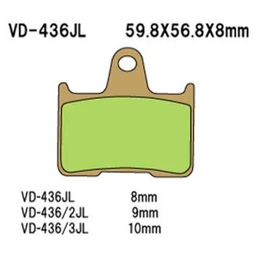 For Harley-Davidson Sportster 883 14-19 Vesrah Front Sintered Metal Brake Pads
