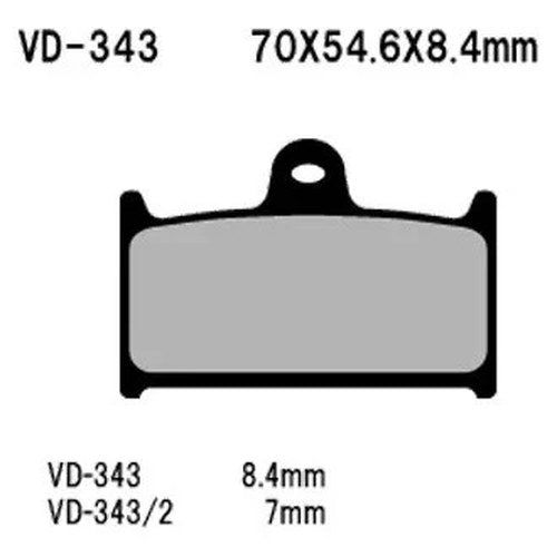 For Triumph Tiger Explorer 12-14 Vesrah Front Organic Semi-Metallic Brake Pads