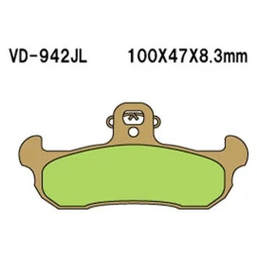For Husqvarna WXE610 1991-1994 Vesrah VD-942JL Front Sintered Metal Brake Pads