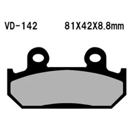For Honda CBR600F 1987-1990 Vesrah VD-142 Front Organic Semi-Metallic Brake Pads
