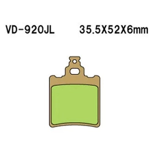 For KTM 65 2000-2003 Vesrah VD-920JL Rear Sintered Metal Brake Pads