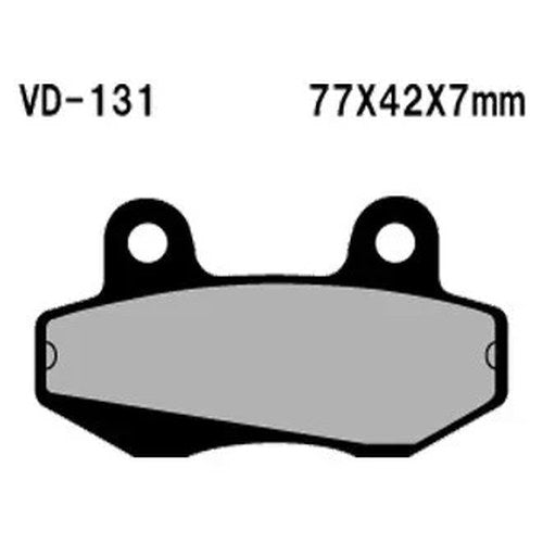 For Hyosung GT250R 2007-2016 Vesrah VD-131 Rear Organic Semi-Metallic Brake Pads