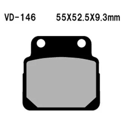 Vesrah VD-146 Front Organic Semi-Metallic Brake Pads