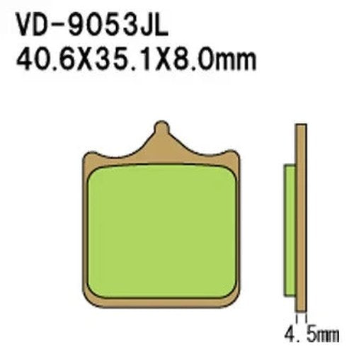Vesrah Front Sintered Metal Brake Pads