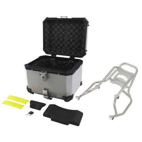 Aluminum Top Case Tail Box Luggage Trunk W/ Mount Rack Fit For BMW R1300GS 23-25