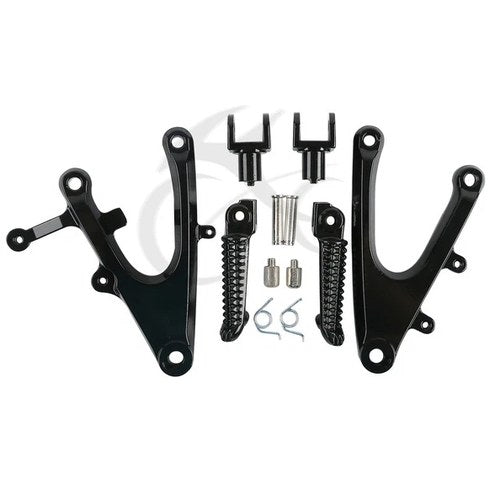 Front Rider Footrests Bracket Foot Pegs Fit For Yamaha Yzf R1 YZF-R1 2004-2006
