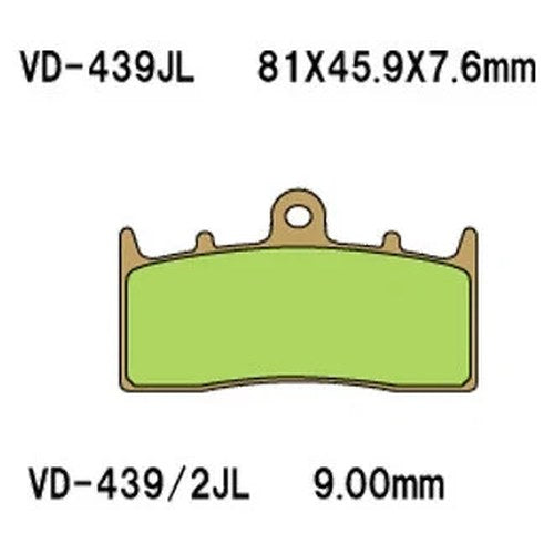 For BMW K1200R 2005 Vesrah Front Sintered Metal Brake Pads