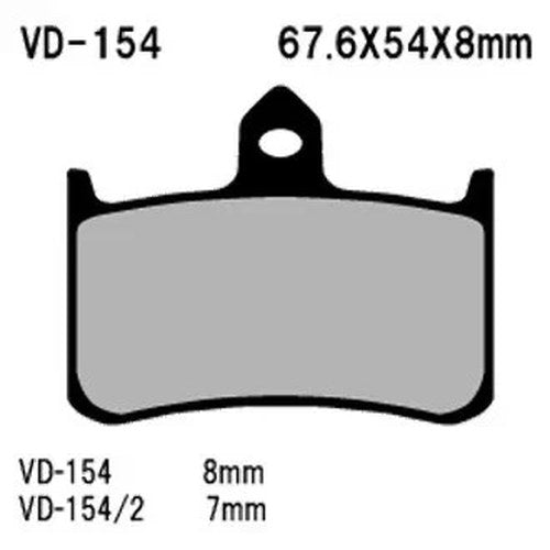 For Honda Super Hawk 1000 98-05 Vesrah Front Organic Semi-Metallic Brake Pads