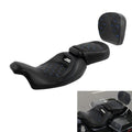 Driver Passenger Seat Sissy Bar Backrest Fit For Harley Touring Road King 09-23