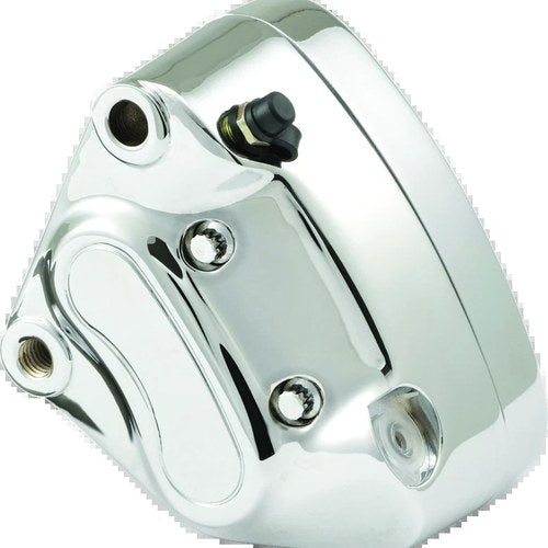 Bikers Choice Chrome Front Left Brake Caliper with Pads – Fits Harley Davidson