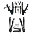Front Driver & Rear Passenger Foot Pegs Bracket Fit For Yamaha Yzf R1 2004-2006