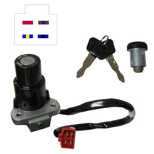 Ignition Switch Keys + Seat Lock Set Kit For Yamaha YZFR125 YZF-R125 Yzf R125