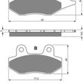Goldfren Rear Brake Disc Pads K5 For Triumph Trident 900 1994