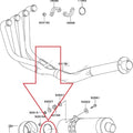 Genuine Muffler Gasket For Kawasaki Zxr 750 1994