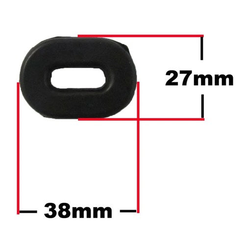 Side Panel Rubbers Honda Style 38mm x 27mm Oval Hole (Per 10)