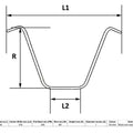 Handlebar 1" Chrome 15" rise with Dimples