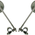 Mirrors 10mm Chrome Round Left & Right Clamp-on (Pair)