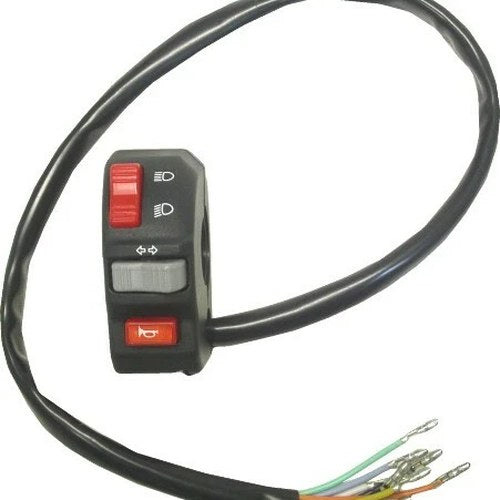 Handlebar Switch Left Hand Lights High & Low, Indicator, Horn